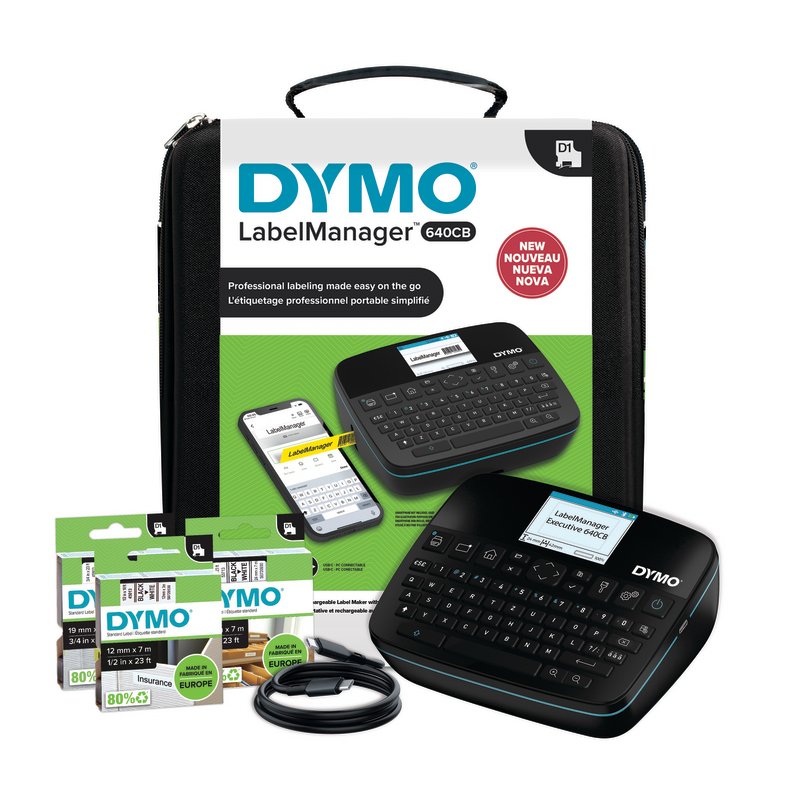 Dymo labelprinter LabelManager 640 CB, Bluetooth, koffer-set
